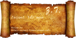 Zeisel Tímea névjegykártya